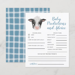 Blue Cow Baby Predictions & Advice Card