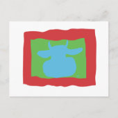 BLUE COW POSTKARTE (Vorderseite)