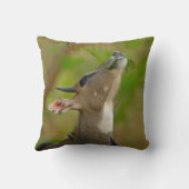 Blue cow Throw Pillow, Throw Pillow 16" x 16" Kissen (Rückseite)