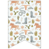 Blue Cowboy Geburtstagsparty-Dekoration Wimpelkette (Erste Fahne)