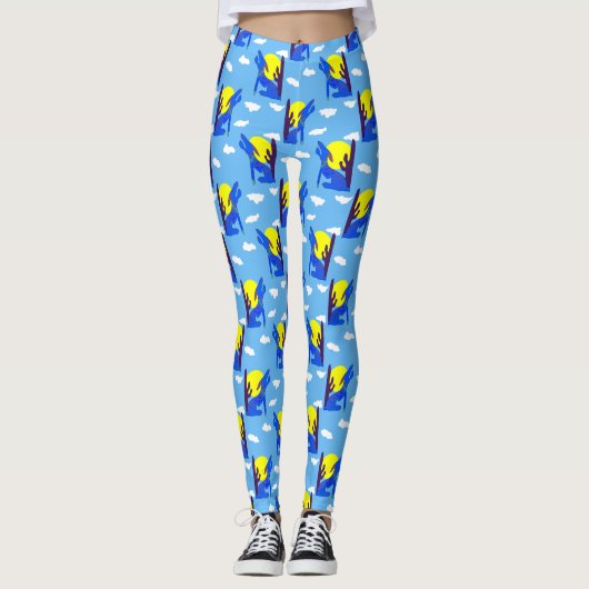 Blue Coyote Leggings (Vorderseite)