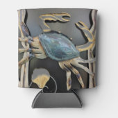 Blue Crab Abstrakt Art Dosenkühler (Vorderseite)