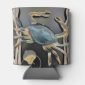 Blue Crab Abstrakt Art Dosenkühler (Rückseite)