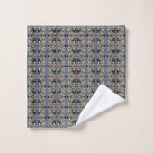 Blue Crab Abstrakt Badhandtuch Set (Waschlappen)