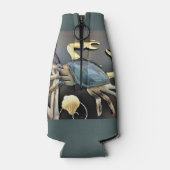 Blue Crab Abstrakt Flaschenkühler (Rückseite)
