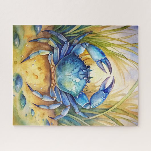 Blue Crab am Strand Puzzle (Horizontal)