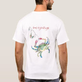 Blue Crab Beach Christmas T-Shirts (Rückseite)
