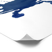 Blue Crab Beach Dekoration Aquarellmalerei (Ecke)