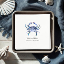 Blue Crab Beach Personalisiertes Brautparty