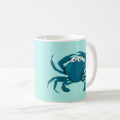 Blue Crab Beach Tasse (VorderseiteRechts)
