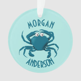 Blue Crab Beach Thema Geschenk Ornament