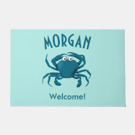 Blue Crab Beach Willkommenstor Mat Doormat Fußmatte