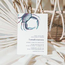 Blue Crab Bridal Dusche Einladung