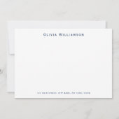 Blue Crab Coastal Beach Mitteilungskarte (Rückseite)