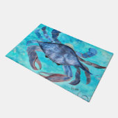 Blue crab coastal Home Fußmatte (Schrägansicht)