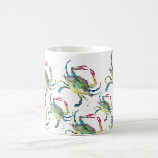 Blue Crab Coastal Thema Kaffeetasse (Mittel)