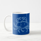 Blue Crab Coffee Tasse (Links)