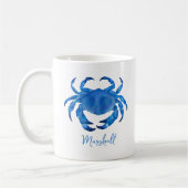Blue Crab Crustacean Beach Kaffeetasse (Links)