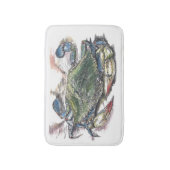 Blue Crab Custom Small Bath Mat Badematte (Vorderseite Vertikal)