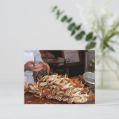 Blue Crab Fee Postkarte (Stehend Vorderseite)