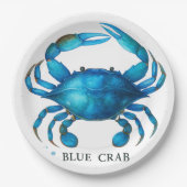 Blue Crab Frische Pasta machen Pappteller (Vorderseite)