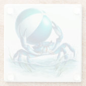 Blue Crab Glass Untersetzer (Rückseite)