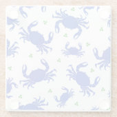 Blue Crab Glass Untersetzer (Rückseite)