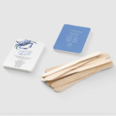 Blue Crab Hochzeitsprogramm für die Küste Fächer (Non-assembled)