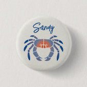 Blue Crab Logo Button (Vorderseite)