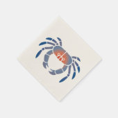 Blue Crab Logo Serviette (Ecke)