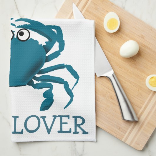 Blue Crab Lover Handtuch (Viertel Falte)