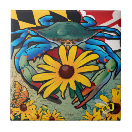 Blue Crab Maryland Black-mit Augen Susan Fliese