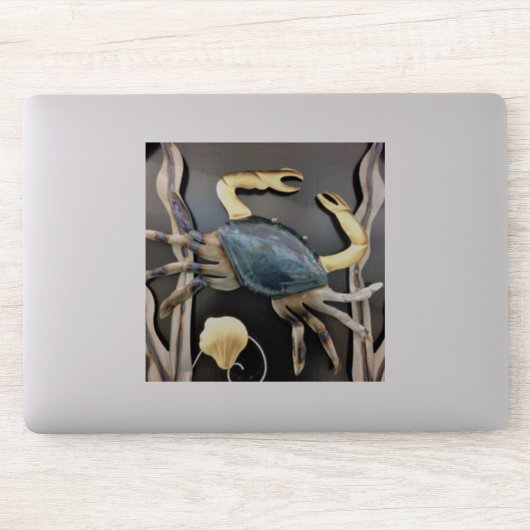 Blue Crab Metal Art Aufkleber (Computer)