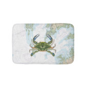 Blue Crab mit Chesapeake Bay Nautical Chart Badematte (Vorderseite)