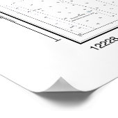 Blue Crab mit Chesapeake Bay Nautical Chart Poster (Ecke)