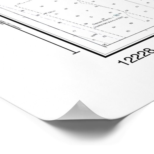 Blue Crab mit Chesapeake Bay Nautical Chart Poster (Ecke)