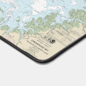 Blue Crab mit Chesapeake Bay Nautical Chart Schreibtischunterlage (Ecke)