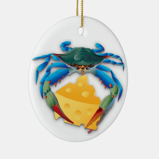 Blue Crab mit Chesse Keramik Ornament (Rechts)