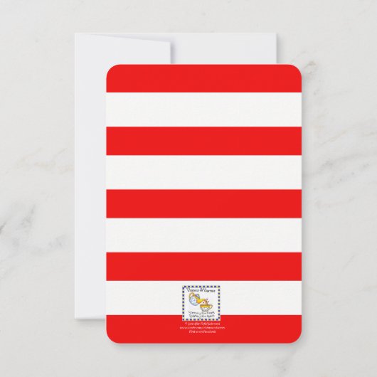 Blue Crab Nautical Baby Dusche Einladung (Rückseite)