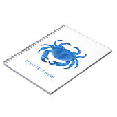 Blue Crab Notizblock (Linke Seite)