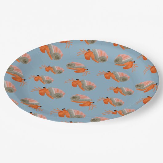 Blue Crab Party Teller (Schrägansicht)