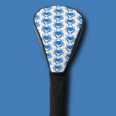 Blue Crab Pattern Golf Headcover