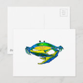 BLUE CRAB POSTKARTE (Vorne/Hinten)