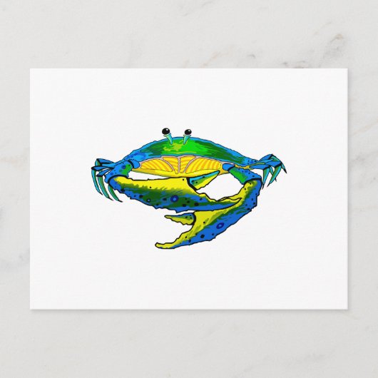 BLUE CRAB POSTKARTE (Vorderseite)