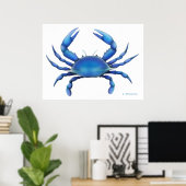 Blue Crab Print Poster (Heimbüro)