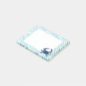 Blue Crab Sea Glass Notes Post-it Klebezettel (angewinkelt)