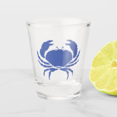 BLUE CRAB SHOT GLASS SCHNAPSGLAS (Vorderseite)