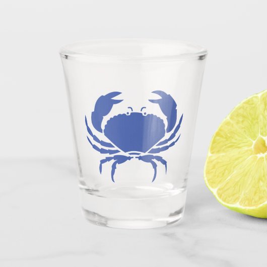 BLUE CRAB SHOT GLASS SCHNAPSGLAS (Vorderseite)