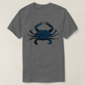 Blue Crab Stencil T-Shirt (Design vorne)