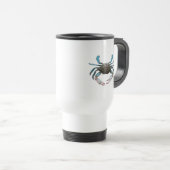 Blue Crab Travel Mug Reisebecher (VorderseiteRechts)